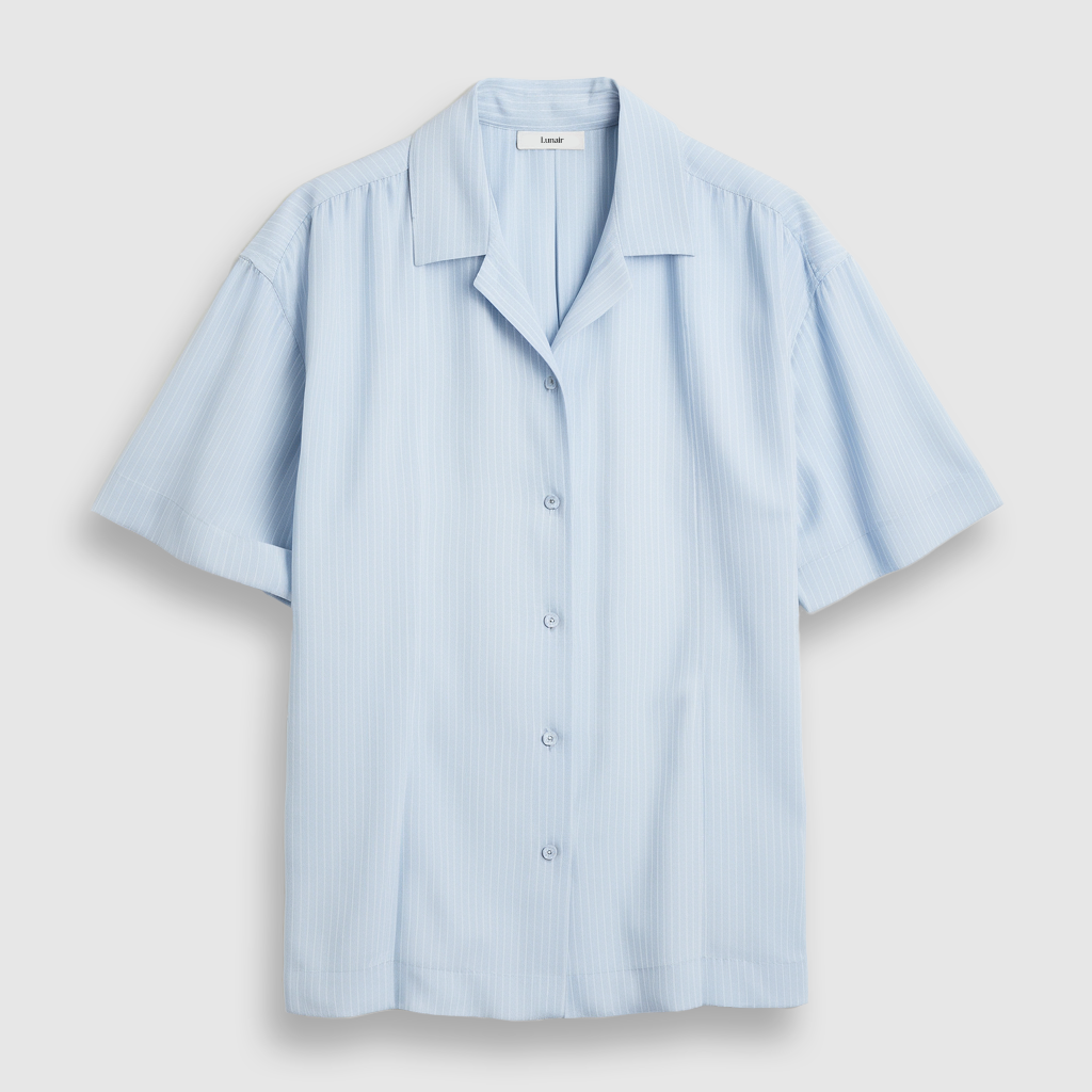 Premium Silk Top | Riviera Stripe