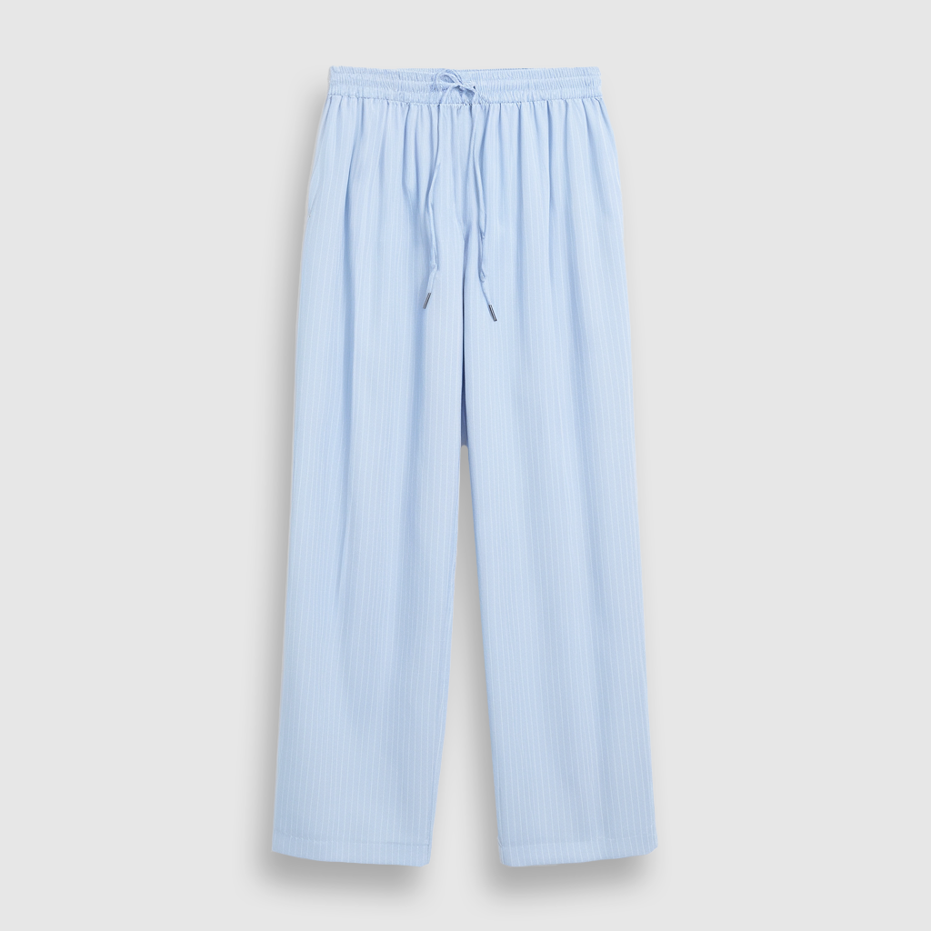Premium Silk Trousers | Riviera Stripe