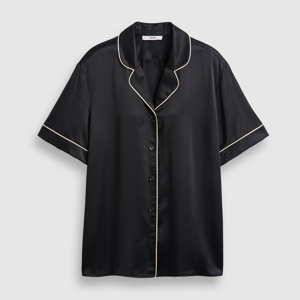 Premium Silk Top | Midnight