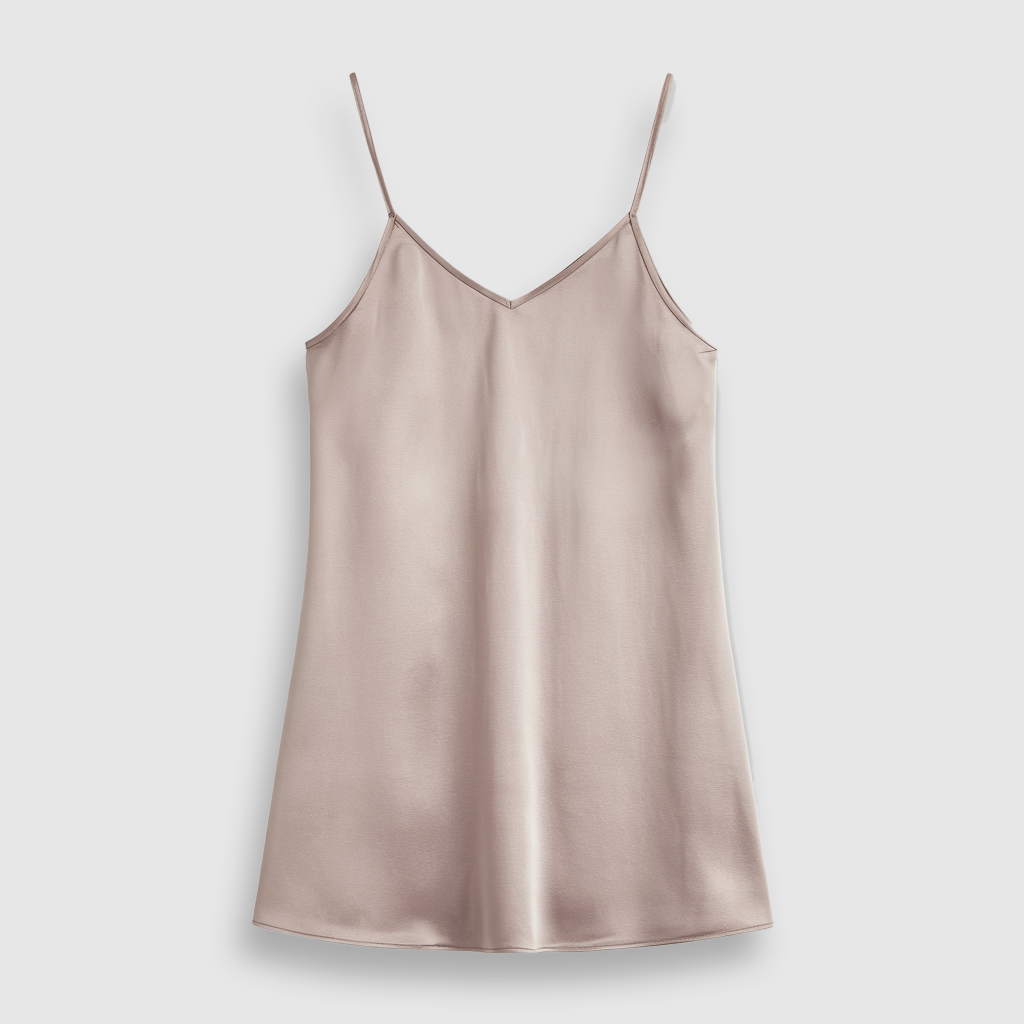 Premium Silk Slip Dress | Champagne