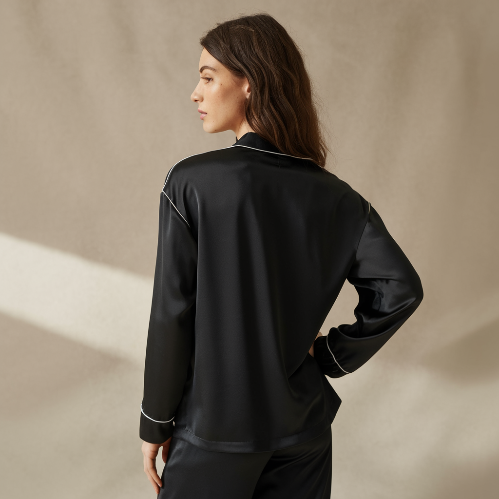 Premium Silk Longsleeve | Midnight